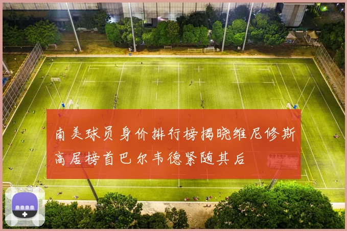南美球员身价排行榜揭晓维尼修斯高居榜首巴尔韦德紧随其后