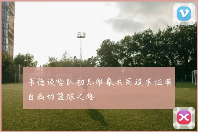 韦德谈哈队初见印象共同追求证明自我的篮球之路